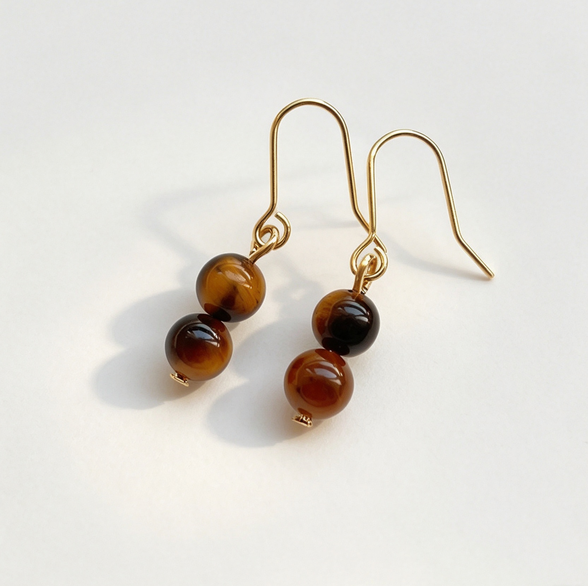 The Double Amber Bead Drops