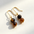 The Double Amber Bead Drops