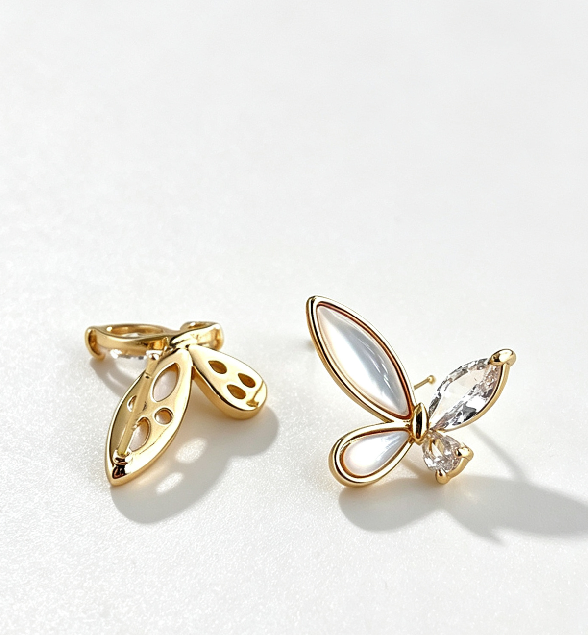The Alighting Butterfly Studs