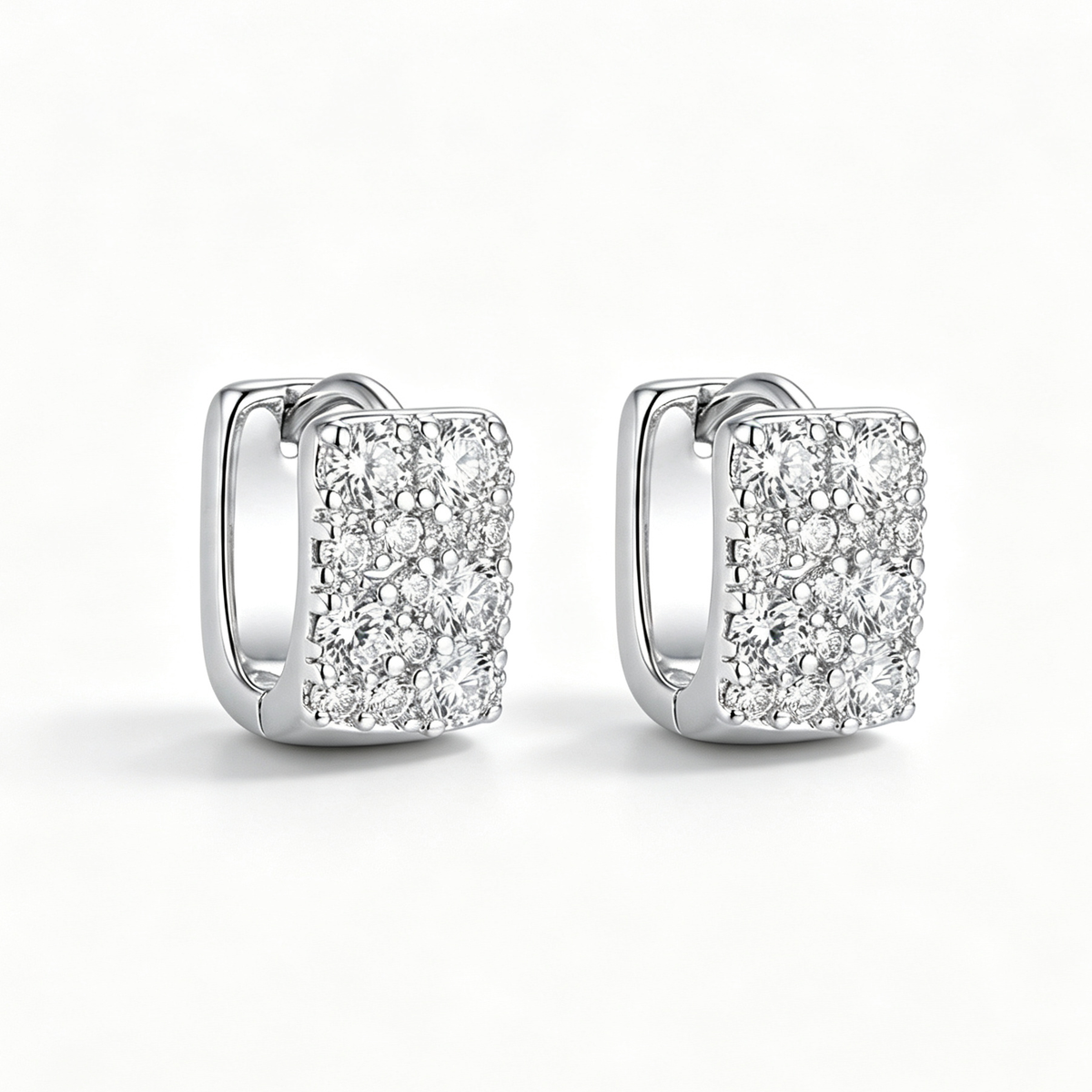 The Frosted Ice Huggie Hoops