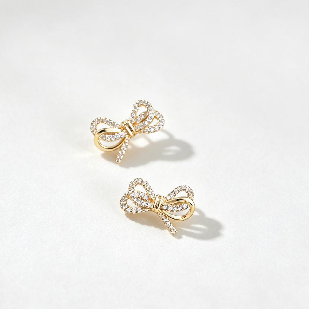 The Petite Bow Studs