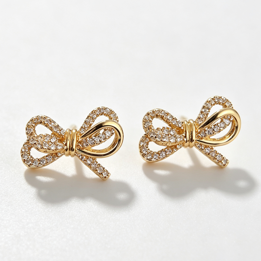 The Petite Bow Studs