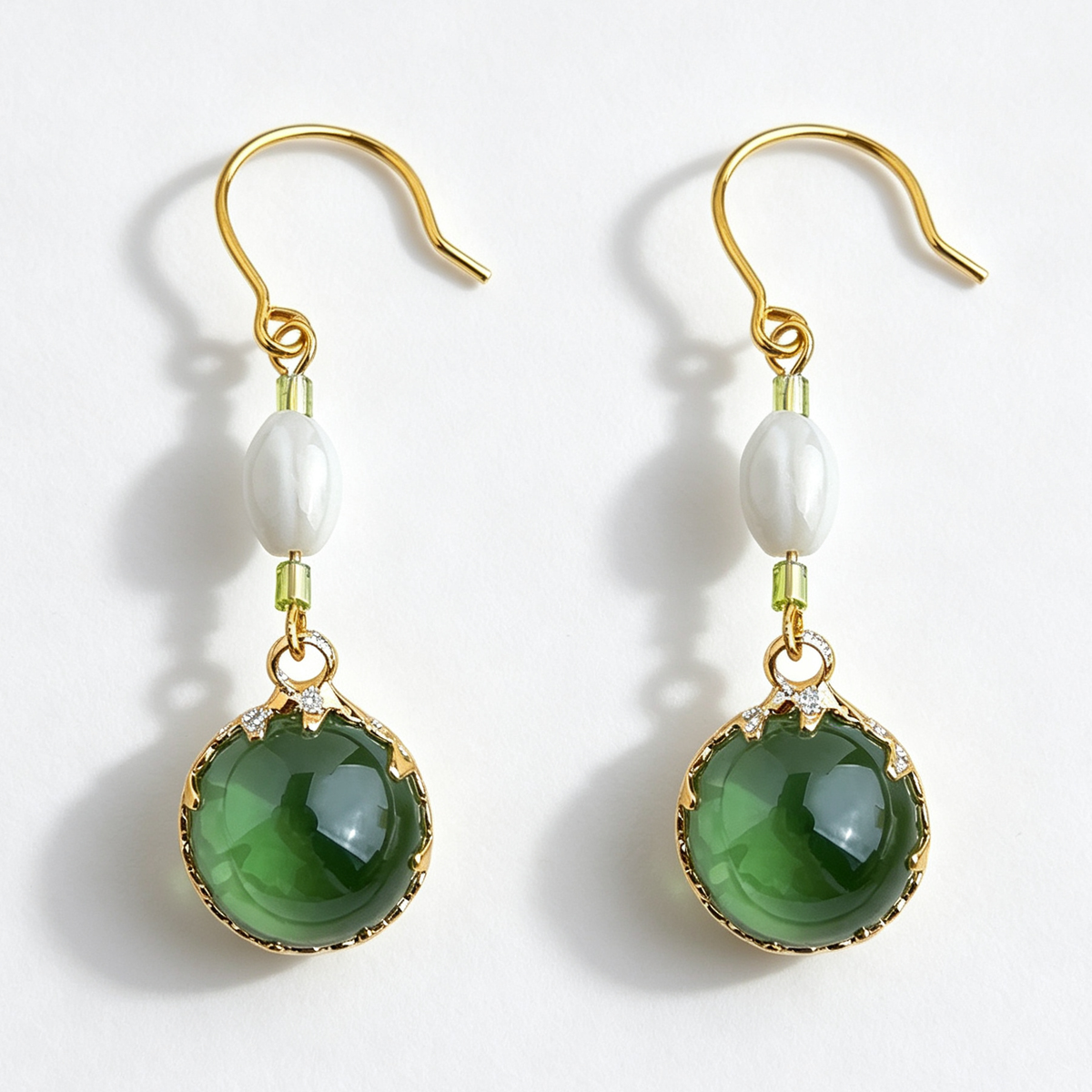 The Verde Drop Earrings