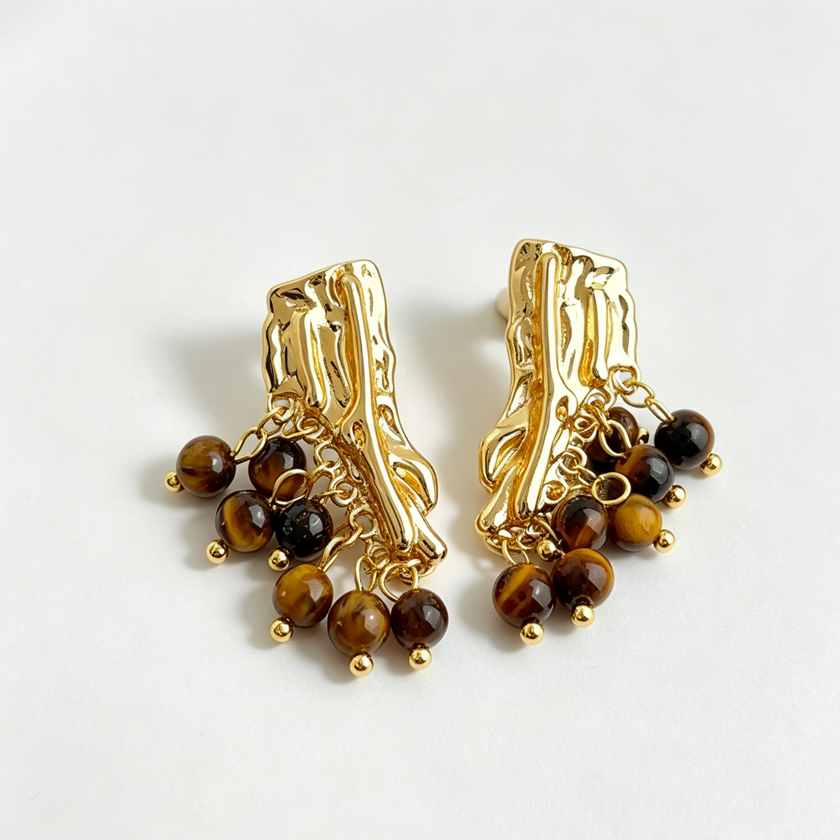 The Molten Vine Tassel Earrings