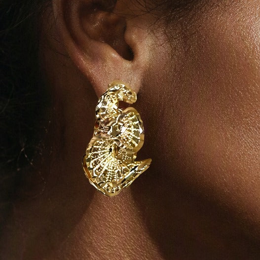 The Filigree Petal Hoops
