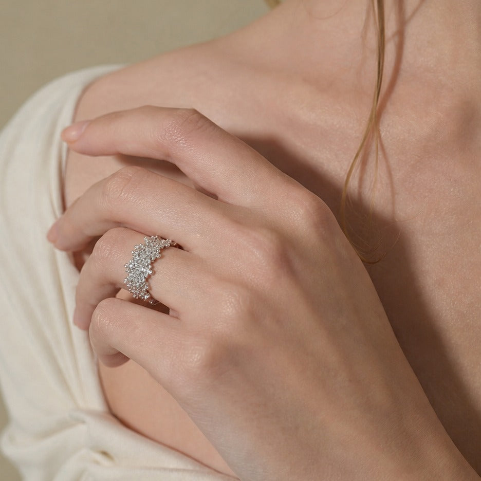 The Wildflower Halo Ring