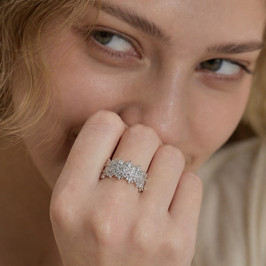 The Wildflower Halo Ring