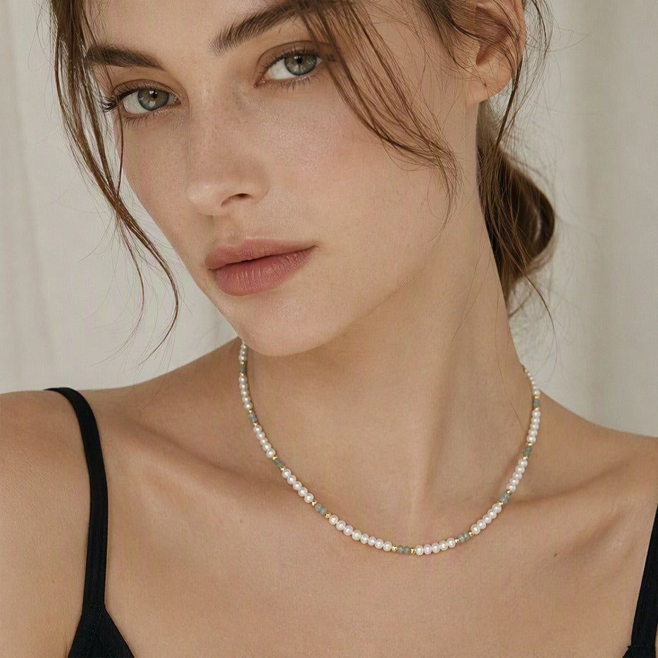 The Seafoam Pearl Necklace