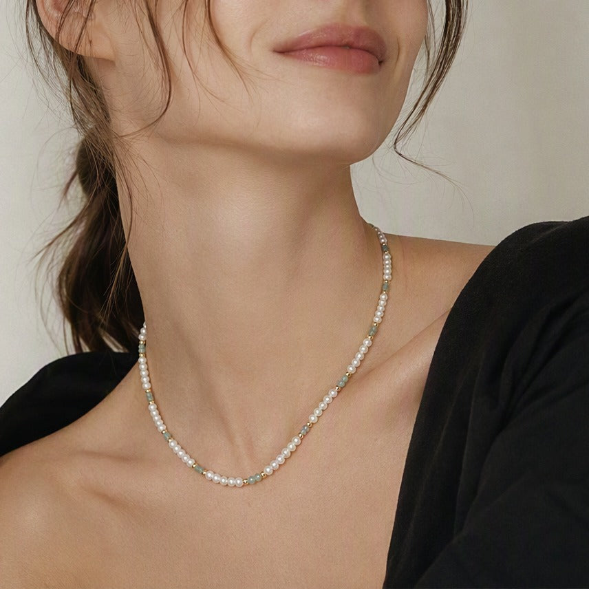 The Seafoam Pearl Necklace