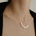 The Gathered Pearl Necklace