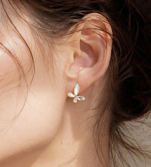 The Alighting Butterfly Studs