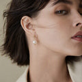 The Petite Pearl Drop Studs