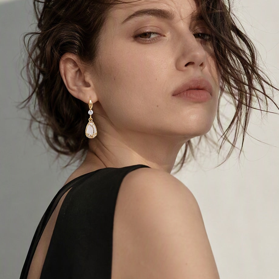 The Moonlit Teardrop Earrings