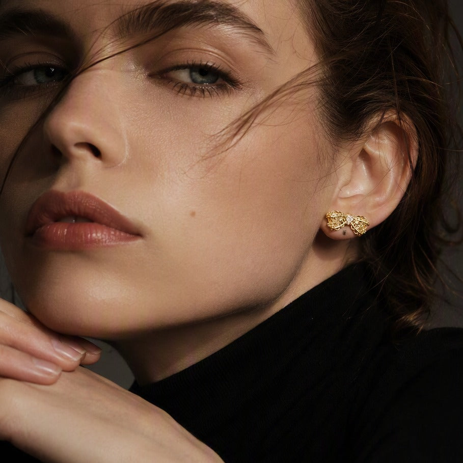 The Filigree Bow Studs