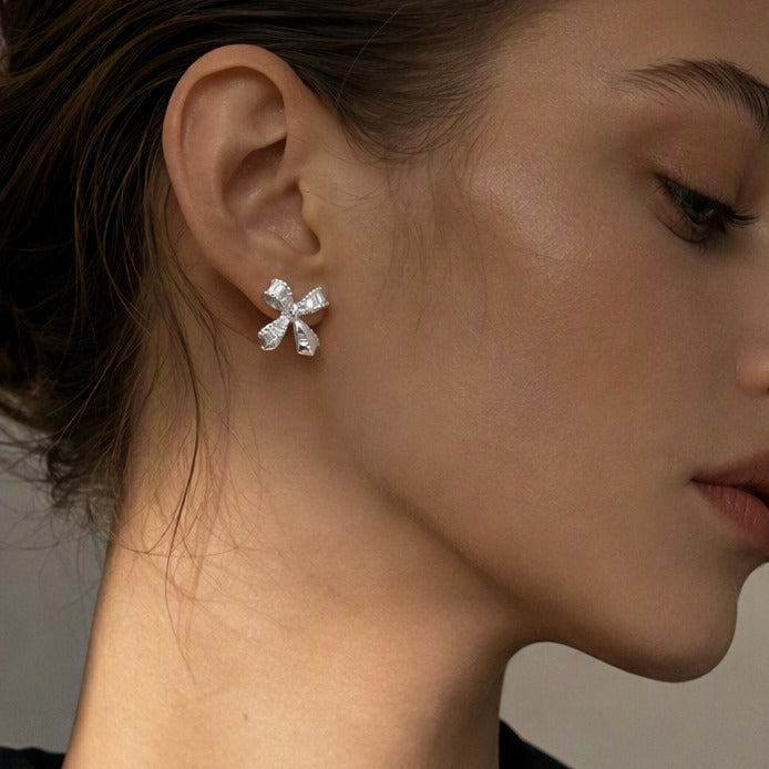 The Crossed Bow Studs