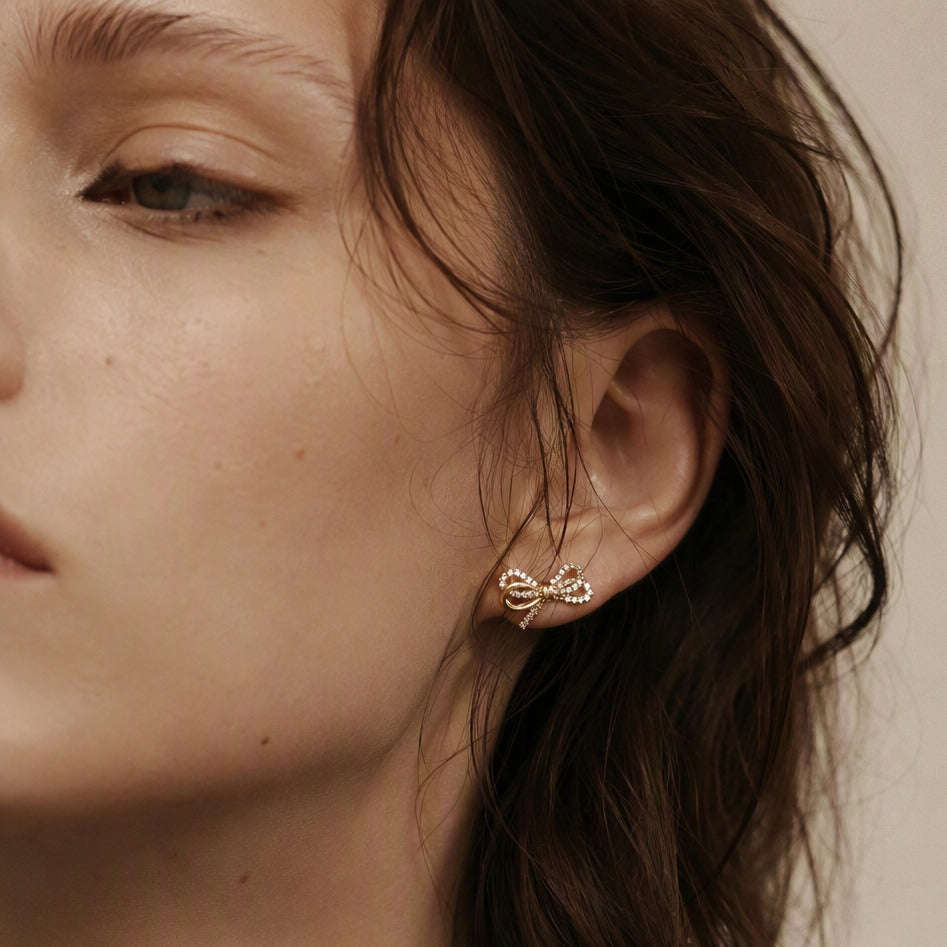 The Petite Bow Studs