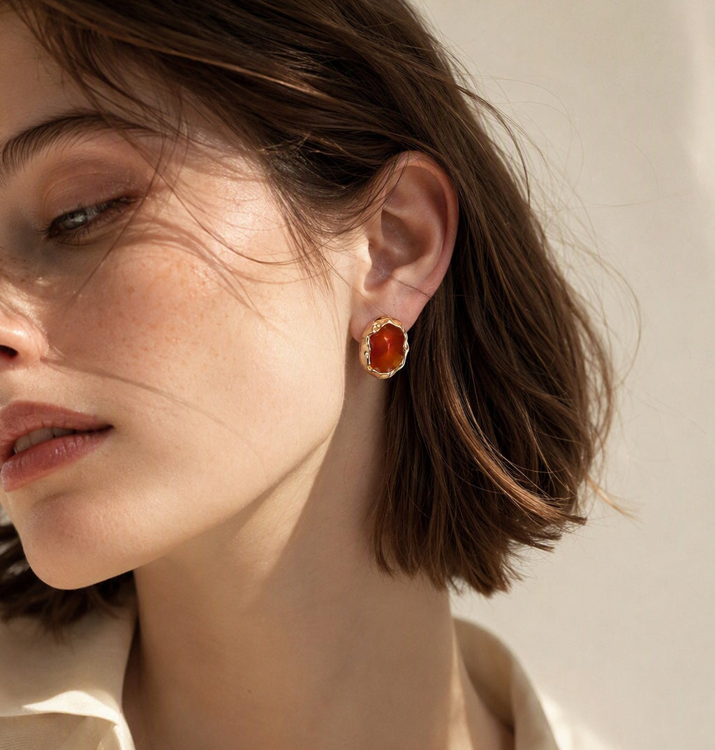 The Amber Ember Earrings