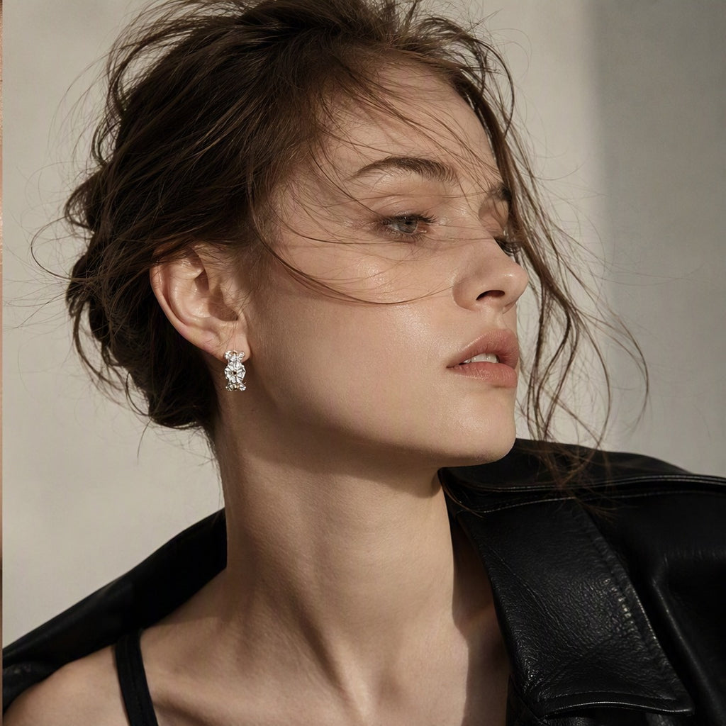 The Silver Daisy Studs