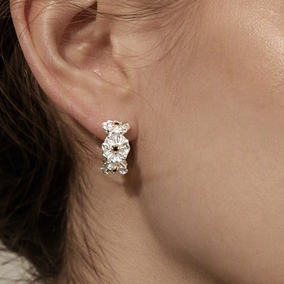 The Silver Daisy Studs