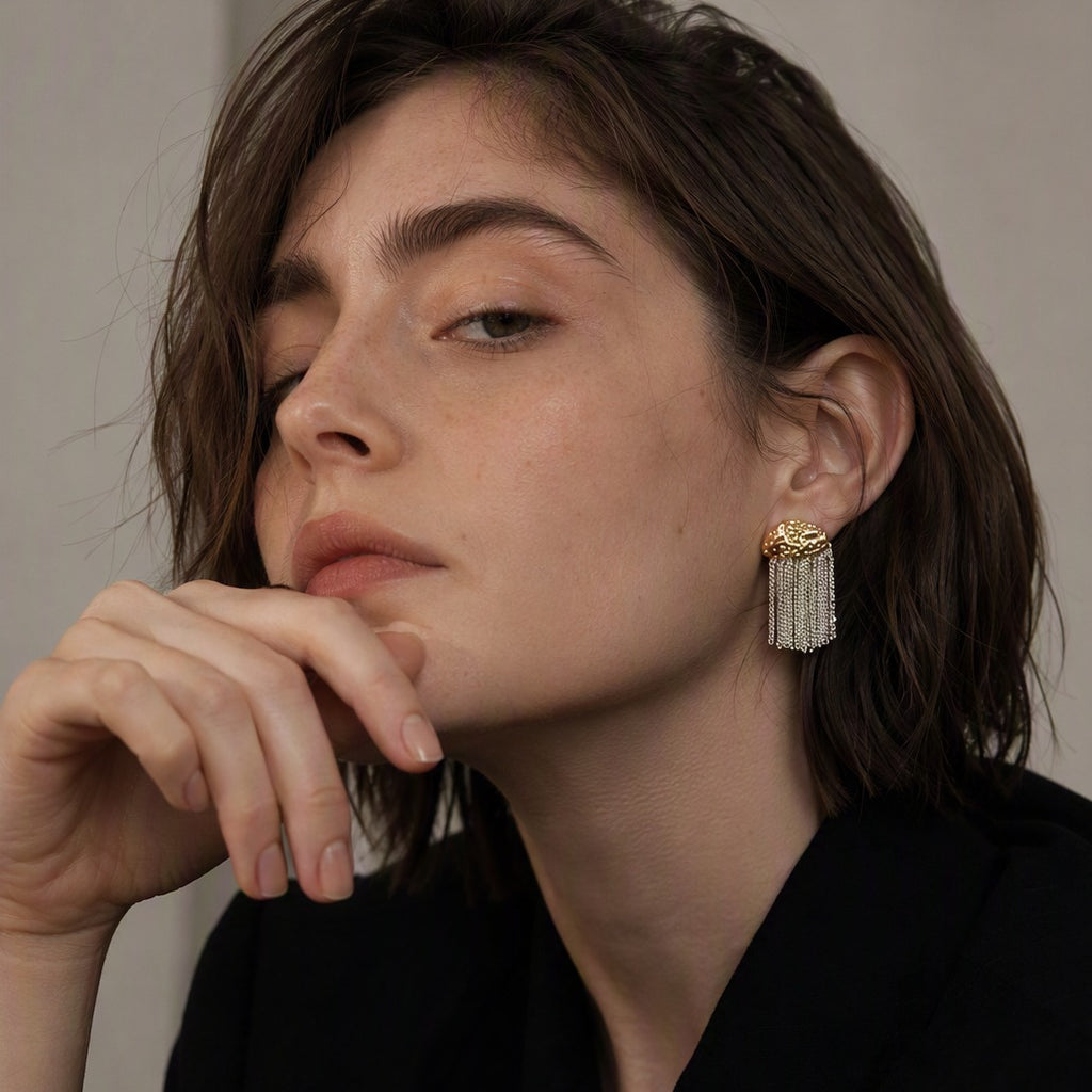 The Waterfall Fringe Earrings