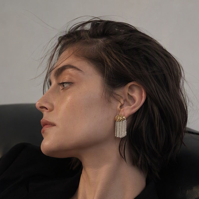 The Waterfall Fringe Earrings